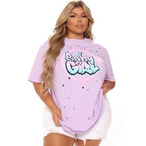 Sold! Baby Girl Distressed Tee